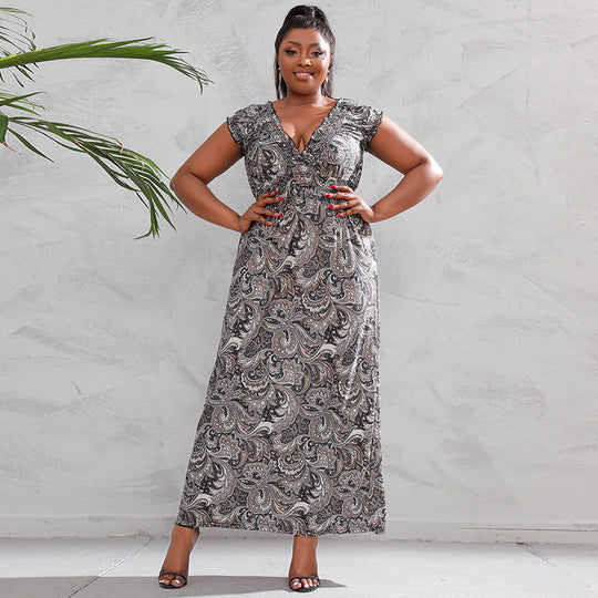 Damen Maxikleid mit floralen Mustern R&B