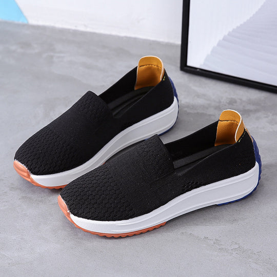 Damen Sportliche Slip-On Sneakers mit atmungsaktiver Netzstruktur R&B