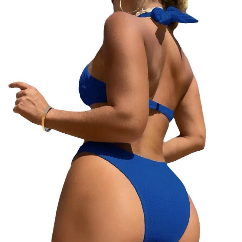 Damen Design-Bikini mit gekreuztem Oberteil R&B