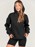 Damen lässiger Kapuzenpullover mit übergroßer Passform R&B