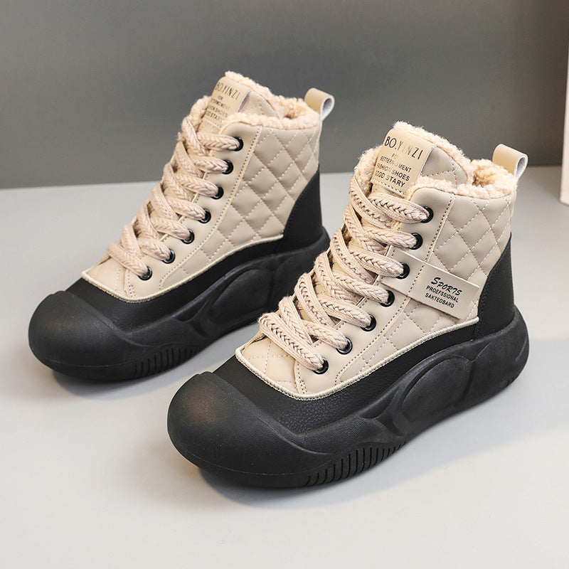 Damen modische Winterboots mit kuscheligem Innenfutter und robuster Sohle R&B