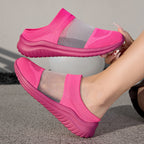 Damen bequeme Clogs aus atmungsaktivem Obermaterial
