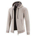 Herren Strickjacke mit Kapuze und strukturiertem Design R&B