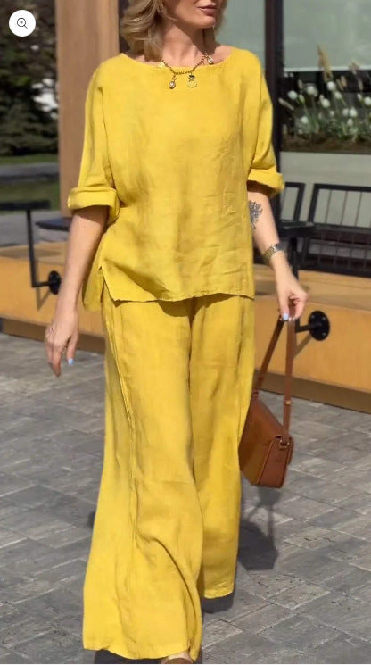 Damen Lässiges Zweiteiliges Outfit mit weitem Schnitt und lässigem Design R&B
