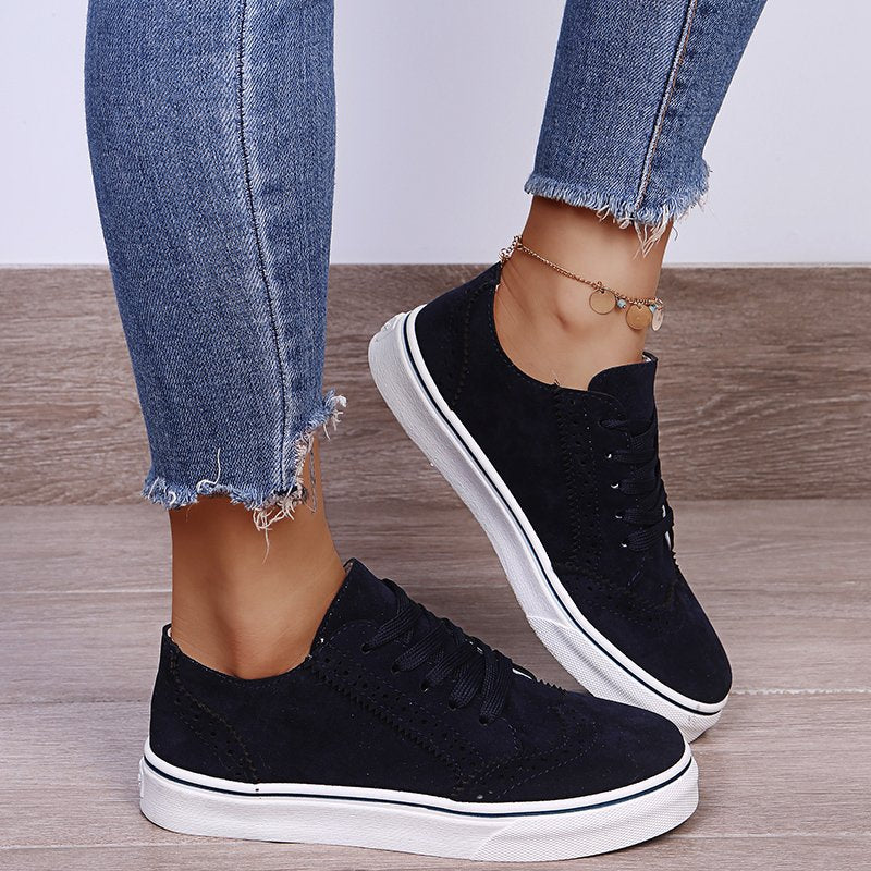 Damen Freizeit-Sneaker im eleganten Riemchen-Design mit atmungsaktiver Innensohle R&B