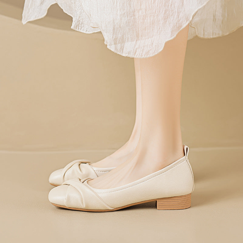Damen Ballerinas mit elegantem Knoten-Design