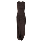 Damen Elegantes Maxikleid mit raffiniertem Wickeldesign R&B