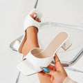 Damen Elegante und komfortable Sandalen mit Blockabsatz R&B