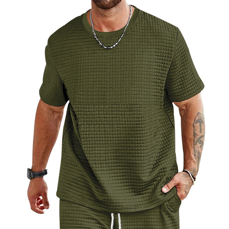 Herren lässiges T-Shirt mit strukturiertem Design