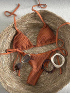 Damen Netz-Bikini mit verstellbaren Trägern R&B