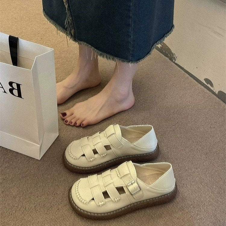 Damen Clogs mit modischem Riemenverschluss und rutschfester Sohle R&B