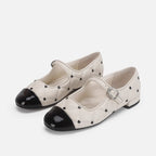 Damen Ballerinas mit dekorativem Riemen und glänzendem Schuhspitzen R&B