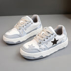 Damen Sneakers mit modischem Sternenmuster und dämpfendem Sohlenprofil R&B
