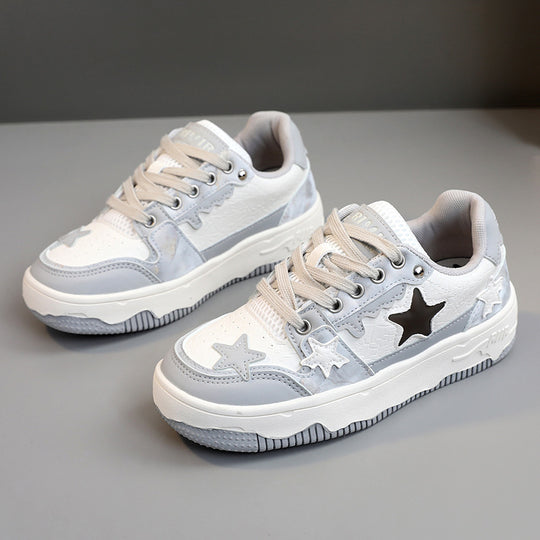 Damen Sneakers mit modischem Sternenmuster und dämpfendem Sohlenprofil R&B