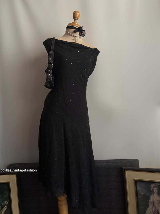 Damen Elegantes Abendkleid mit verführerischen Glitzerakzenten R&B