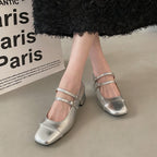 Damen Elegante Riemchen-Pumps mit modischen Schmuckdetails R&B