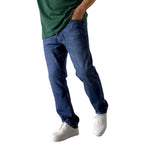 Herren Bequeme Jeans mit geradem Schnitt und elastischem Bund R&B