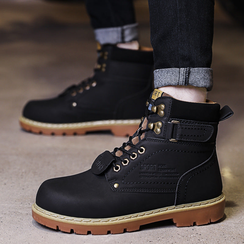 Damen robuste Schnürstiefel mit wasserdichtem Obermaterial