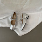 Damen Ballerinas mit glänzender Schnalle R&B
