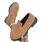 Damen Slip-On Mokassins mit rutschfester Profilsohle und elegantem Design R&B