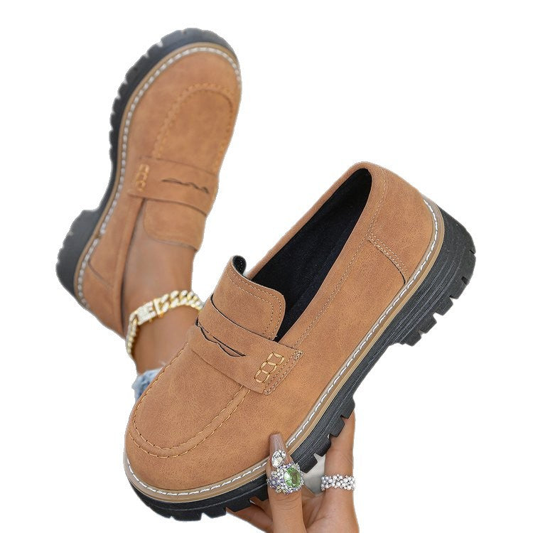Damen Slip-On Mokassins mit rutschfester Profilsohle und elegantem Design R&B