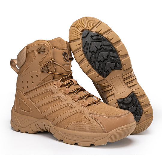 Damen hochschuhige Outdoor-Stiefel mit rutschfester Sohle und atmungsaktivem Obermaterial R&B