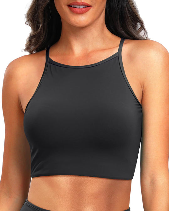 Damen Sportliches Crop-Top R&B