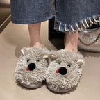 Damen Flauschige Hausschuhe mit süßem Tiermotiv EB