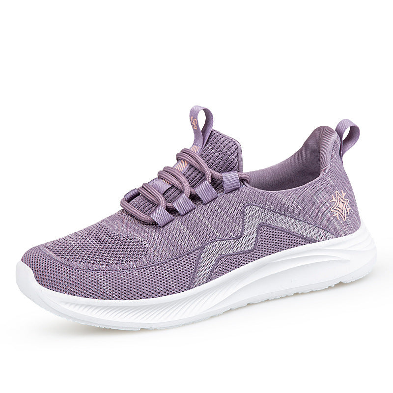 Damen Sportliche Lauf- und Freizeitschuhe mit atmungsaktivem Obermaterial und elastischem Einstiegsdesign R&B