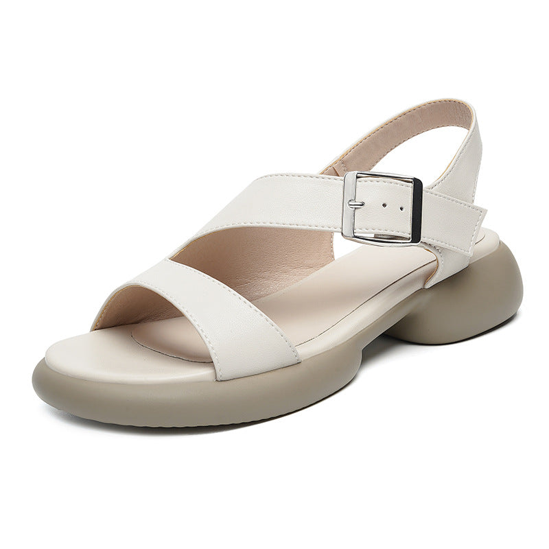 Damen Komfortable Riemchen-Sandalen mit verstellbarem Fesselriemen und stoßdämpfender Sohle R&B