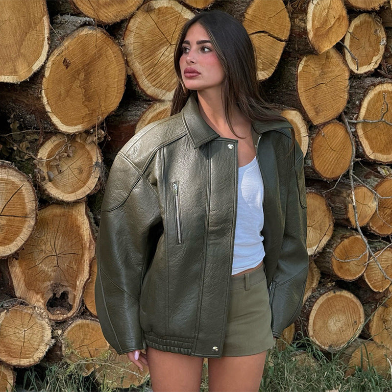 Damen jacke mit lässigem Oversized-Schnitt R&B