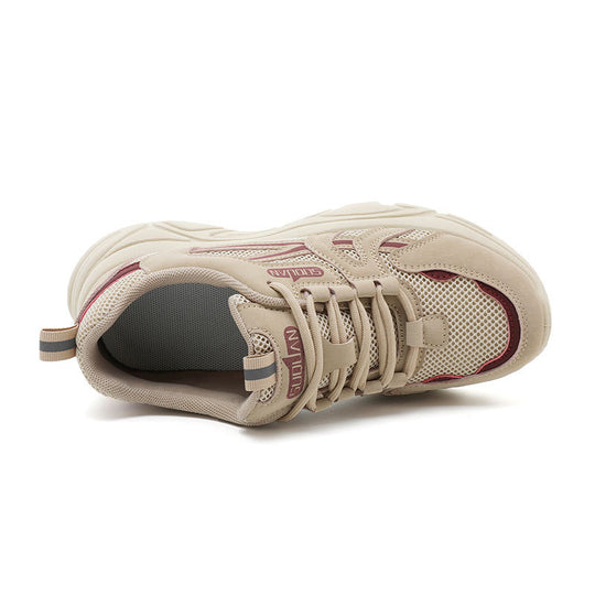 Damen modische und bequeme Sneakers mit atmungsaktiver Netzoberfläche R&B