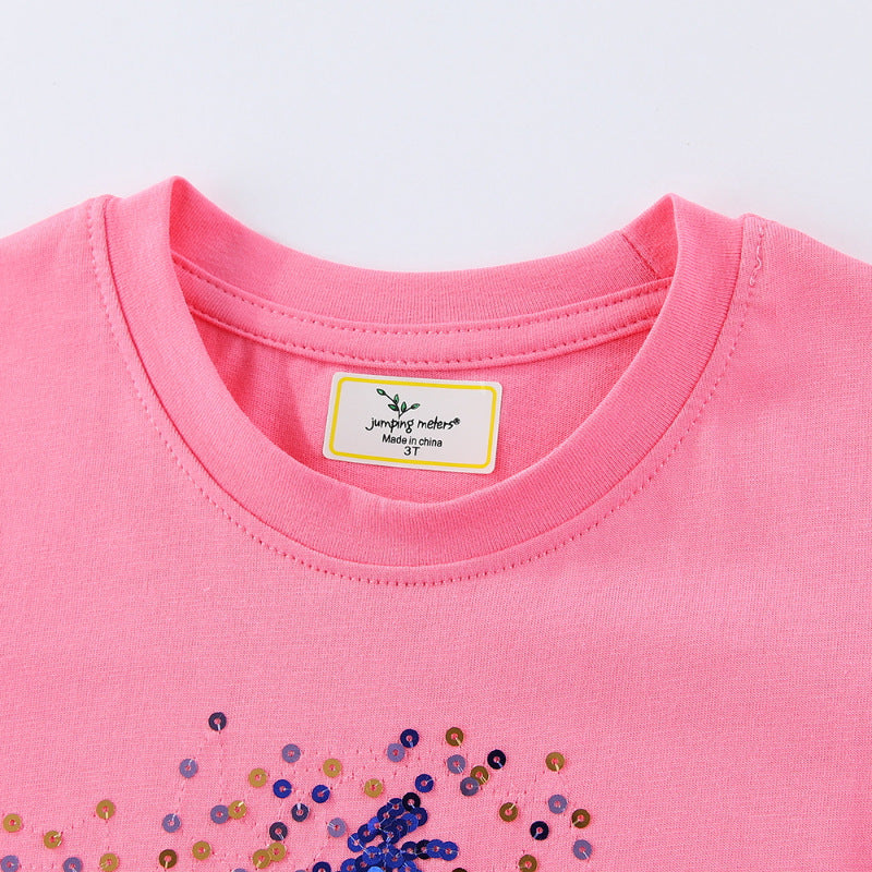 Mädchen T-Shirt mit funkelndem Sternenmotiv R&B