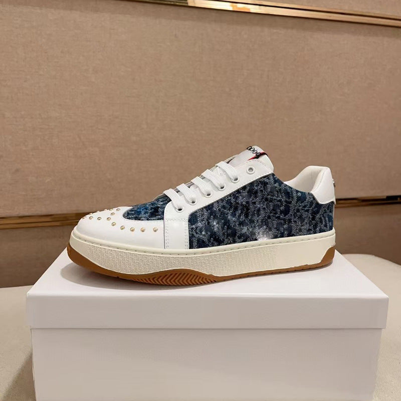 Damen Sneakers mit geometrischem Obermaterial und modischen Applikationen R&B