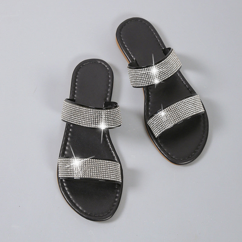 Damen Glitzernde Riemchen-Sandalen mit elegantem Design und komfortablem Fußbett R&B