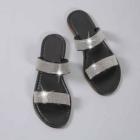 Damen Glitzernde Riemchen-Sandalen mit elegantem Design und komfortablem Fußbett R&B