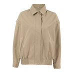 Damen Kurze Utility-Jacke mit voluminösen Ärmeln und praktischen Taschen R&B