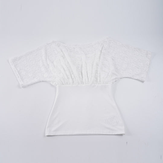 Damen Spitzenshirt mit figurbetontem Unterteil R&B