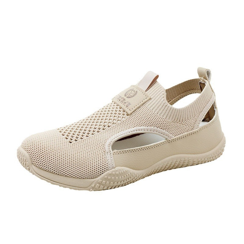 Damen Atmungsaktive Freizeitschuhe mit elastischem Einstieg und rutschfester Sohle R&B