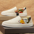 Damen Komfortable Slip-On Espadrilles mit modischem Mustermix R&B
