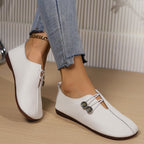 Damen Mokassins mit eleganter Schnallenapplikation und komfortabler Sohle R&B