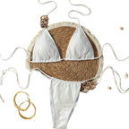 Damen Triangel-Bikini mit glitzernden Verzierungen R&B