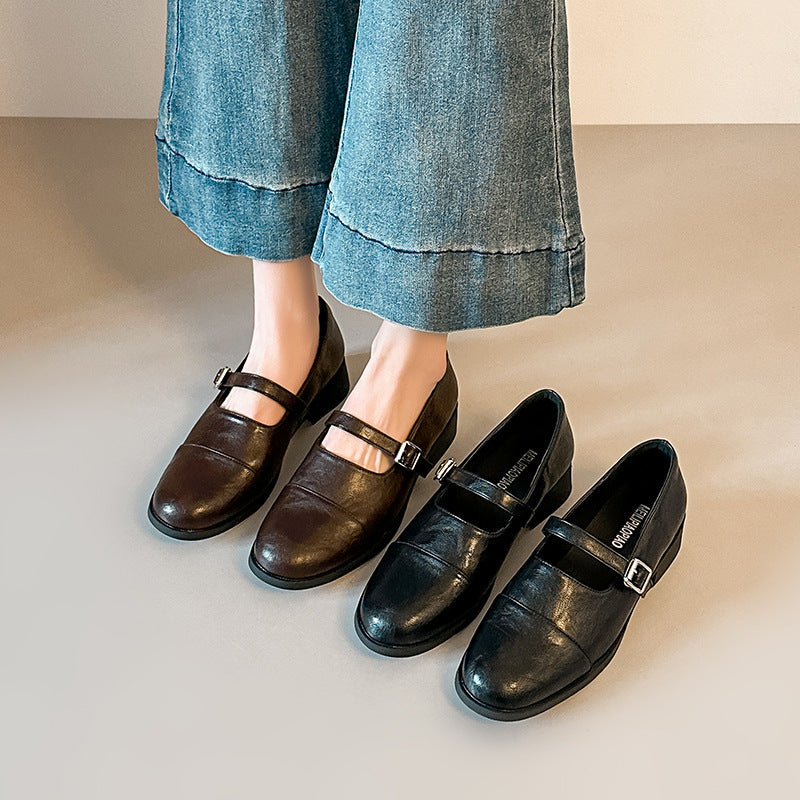 Damen Mary Jane Schuhe mit modischem Riemchen R&B