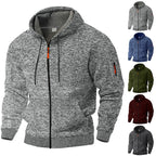 Herren Kapuzensweatjacke mit insbesondere atmungsaktiver Struktur und praktischen Taschen R&B