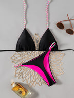 Damen Triangel-Bikini mit bunten Akzenten R&B