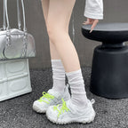 Damen Sportliche Sneakers mit atmungsaktivem Mesh-Obermaterial und rutschfester Sohle R&B