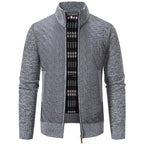 Herren modische Steppjacke mit hohem Kragen und strukturiertem Design