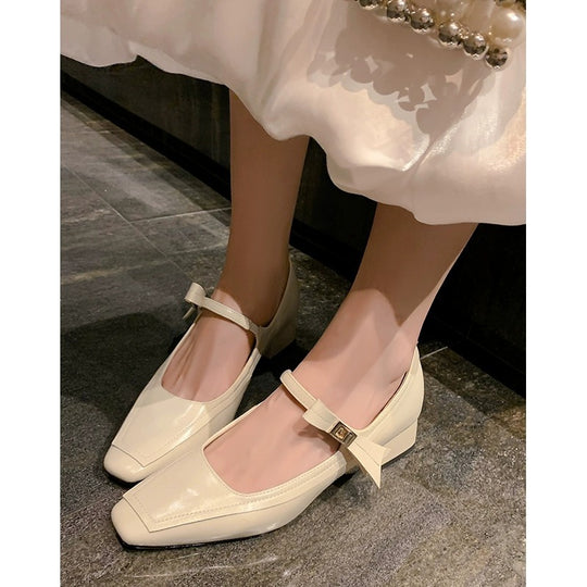 Damen elegante Slingpumps mit modischem Riemchen und komfortablem Blockabsatz R&B