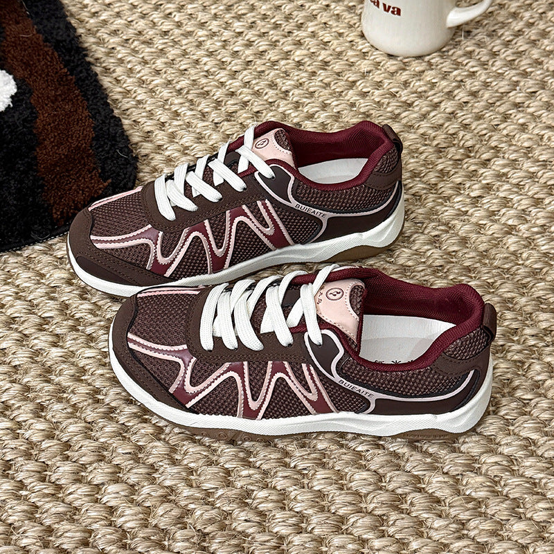 Damen sportliche Sneakers mit atmungsaktivem Obermaterial und rutschfester Sohle R&B