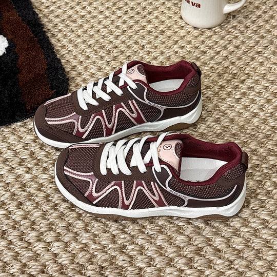 Damen sportliche Sneakers mit atmungsaktivem Obermaterial und rutschfester Sohle R&B